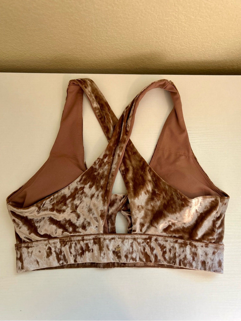 Fabletics Crushed Velvet Activewear Set XL Sports Bra Leggings Yoga Gym Athlete - Picture 6 of 16
